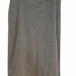 Covington Gray Pinstriped A-line Skirt Size 14